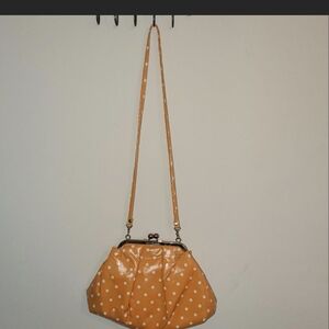 Elegant Orange Polka Dot Clutch